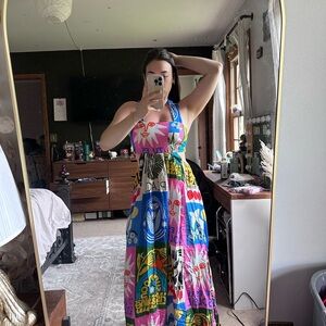 Colorful Patchwork Maxi Dress